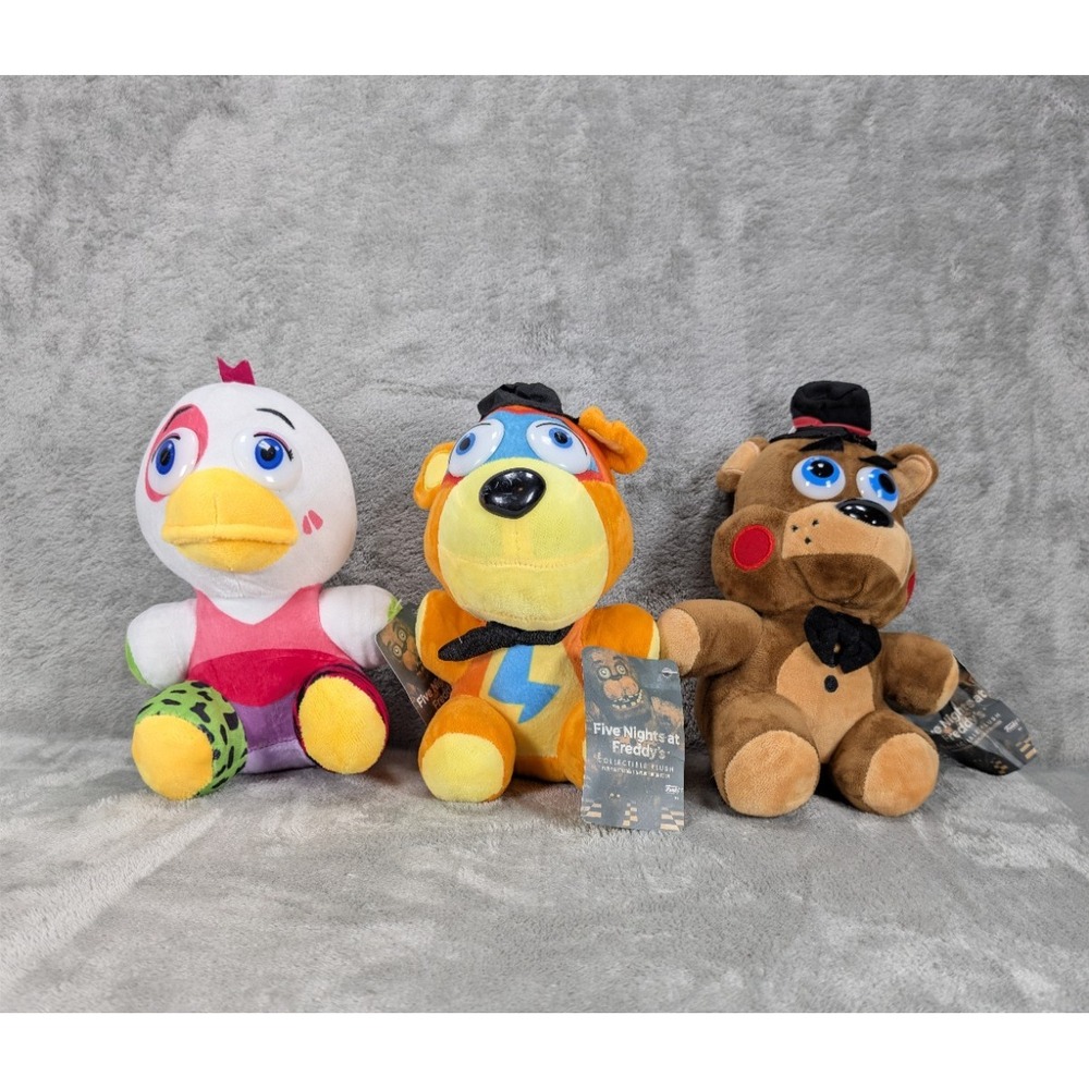 FNAF Plush Five Nights At Freddys Hanging Window Suction Cup Lot 3 Funko Pop NWT